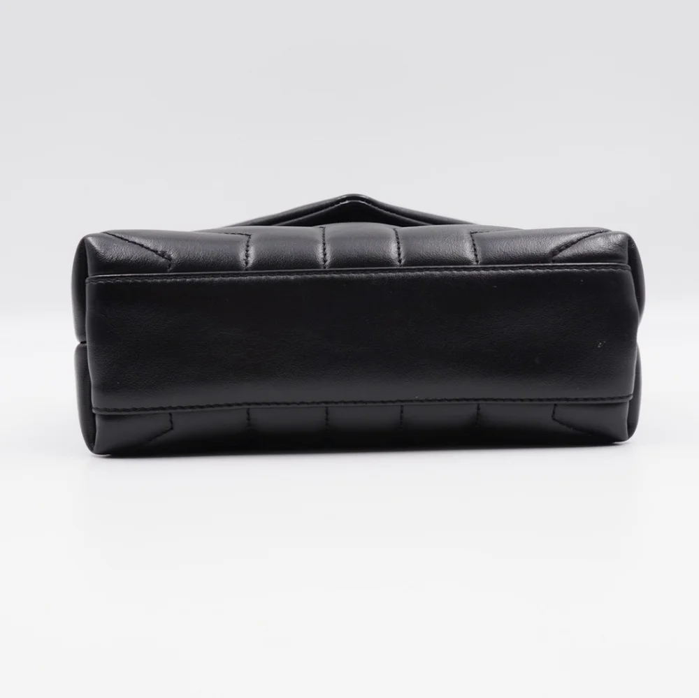 CF49 💟 Saint Laurent Loulou Shoulder Bag Matelasse Chevron Leather Toy - Picture 12 of 15